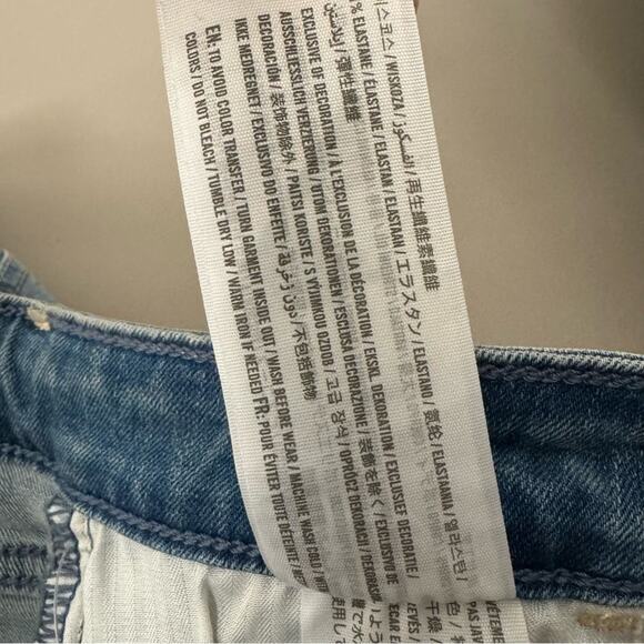 HOLLISTER DISTRESSED MID-RISE CROP SUPER SKINNY JEANS SIZE 5 REGULAR 27W 26L - Picture 7 of 7